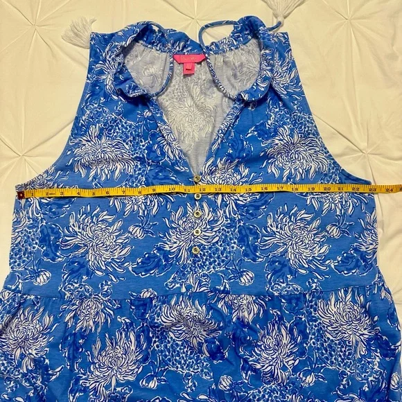 Lilly Pulitzer Malone Cotton Maxi Dress 🤍💙 - Picture 9 of 14